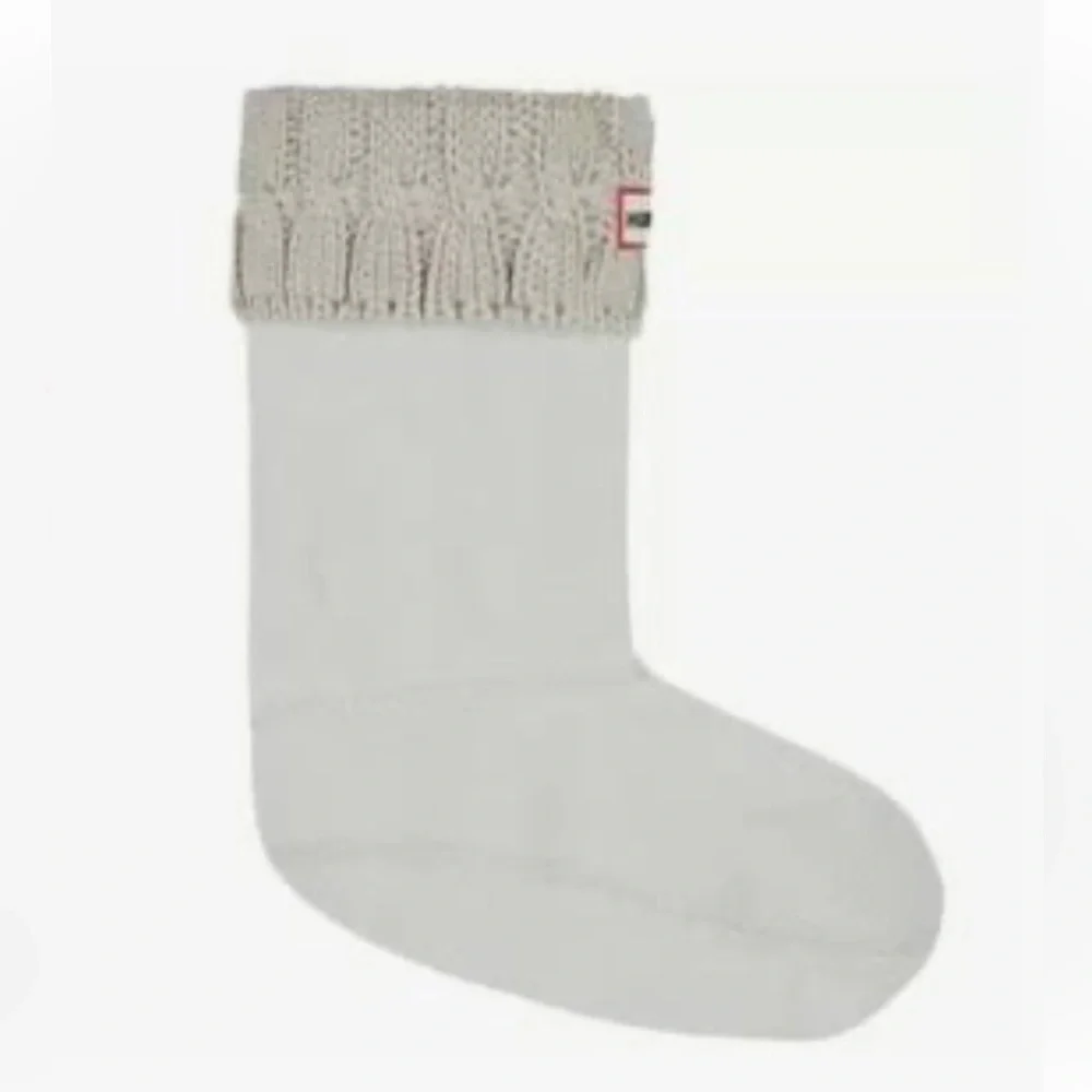 NWT Hunter Cable Knit Cuff Short Boot Socks